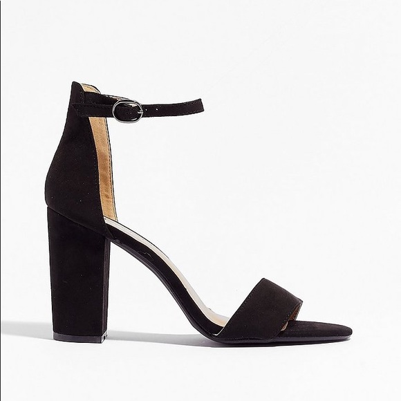 NWT Nasty Gal HappyToSeeYou Faux Suede Block Heels - Picture 5 of 5